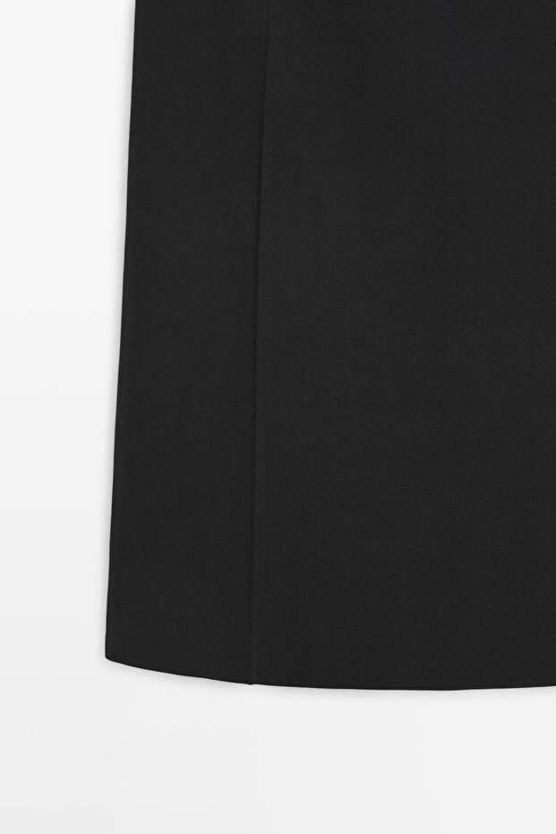 Yünlü mini elbise - 7