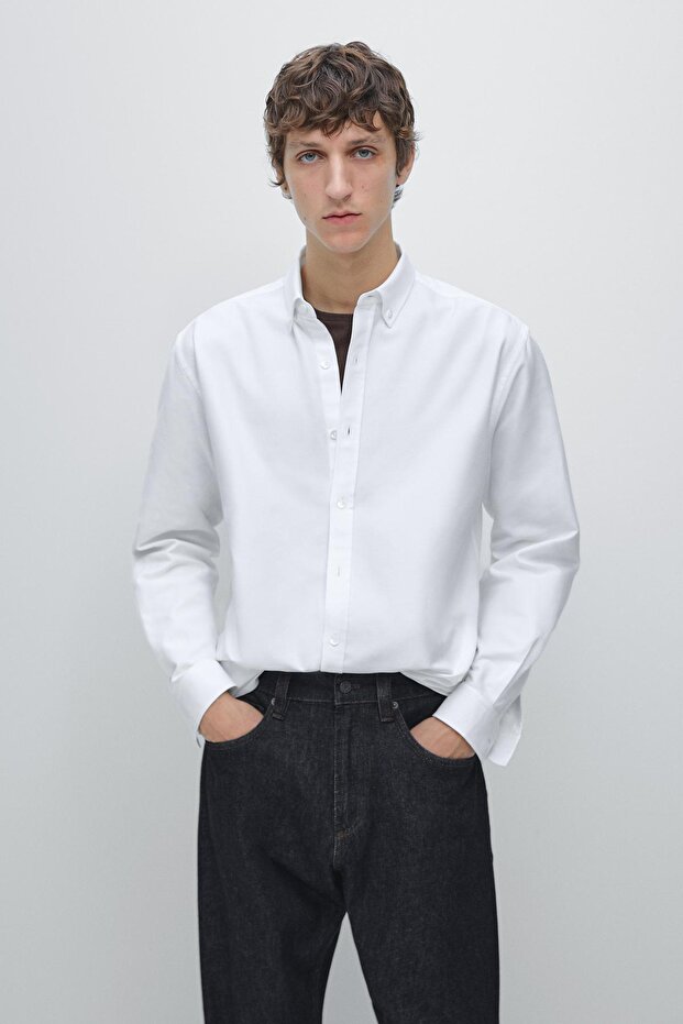 %100 pamuklu Oxford gömlek - 1