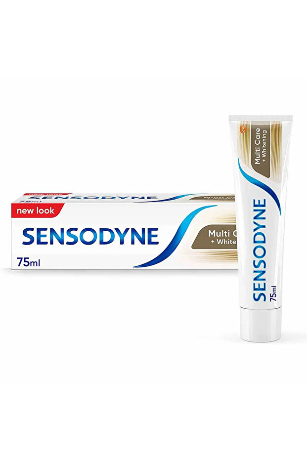 Multi Care + Whitening Toothpaste for Sensitive Teeth, Superior Whitening Action, 75ml