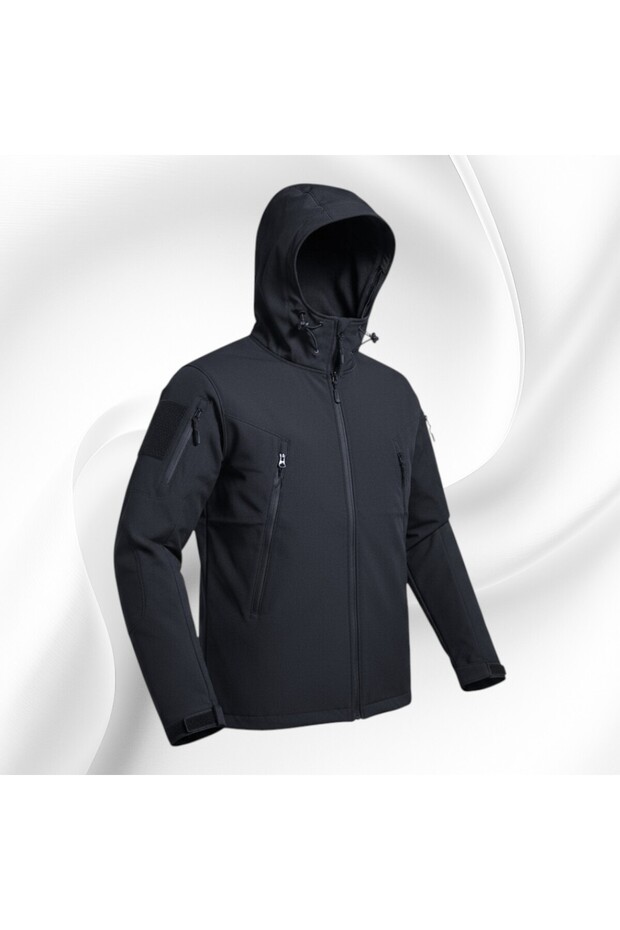 Tactical Softshell Mont - Siyah - 6