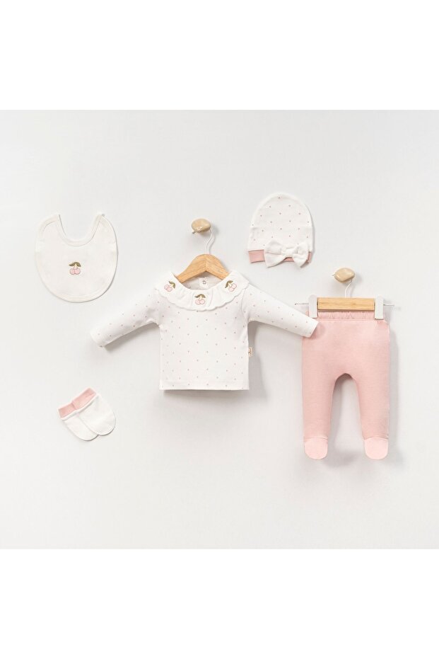 100% Cotton Baby Cherry 5-Piece Set