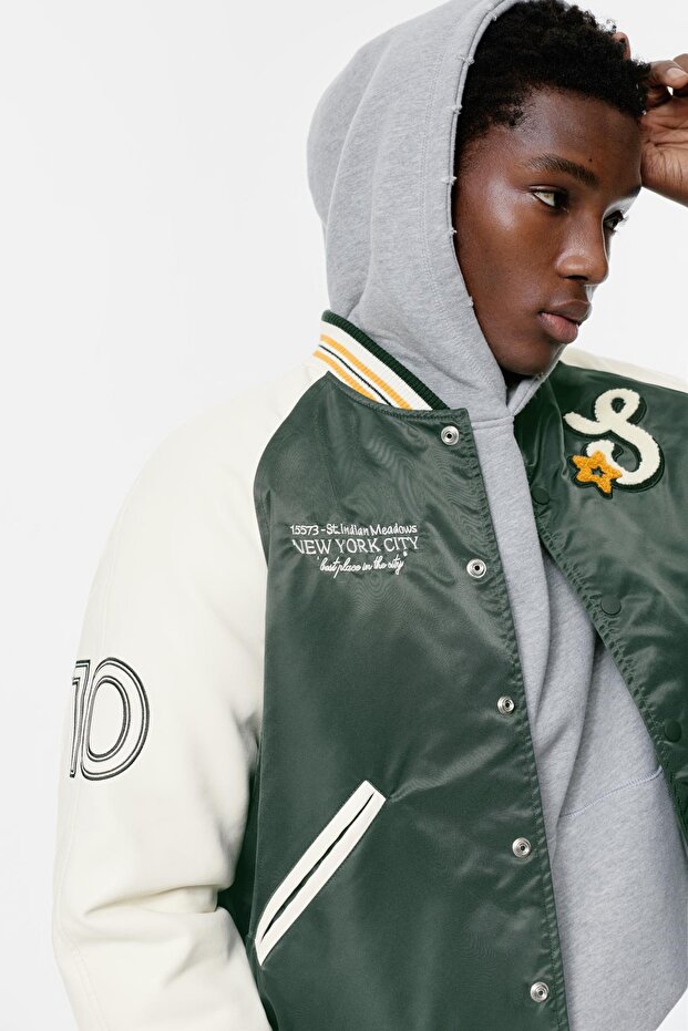 سترة قاذفة مطرزة للجامعات - 6