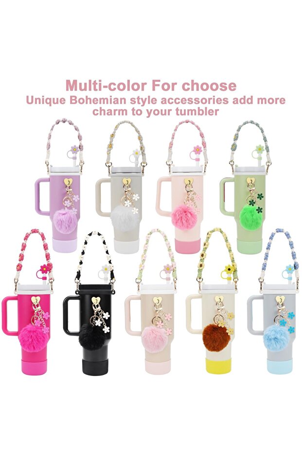 مجموعة ملحقات كأس ستانلي - حزام الحذاء باللون الوردي - 6