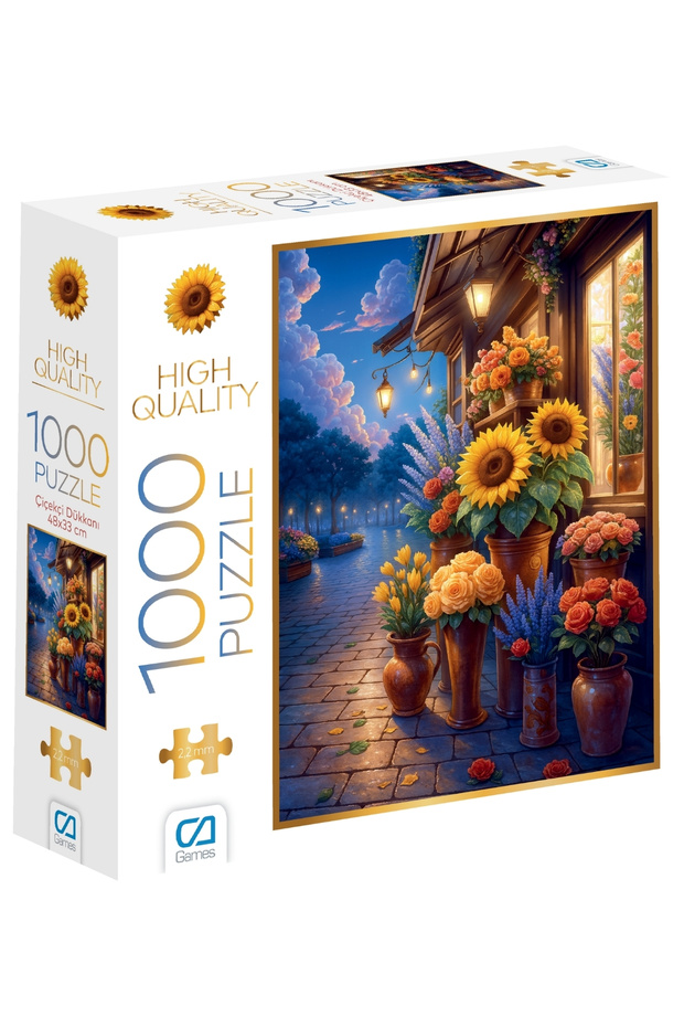 Flower Shop 1000 Pieces 2.2mm Thickness 48X68Cm Professional Hobby Puzzle Jigsaw Puzzle Series