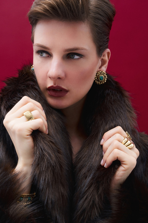 Moss Light Malahit Klipsli Küpe - 5