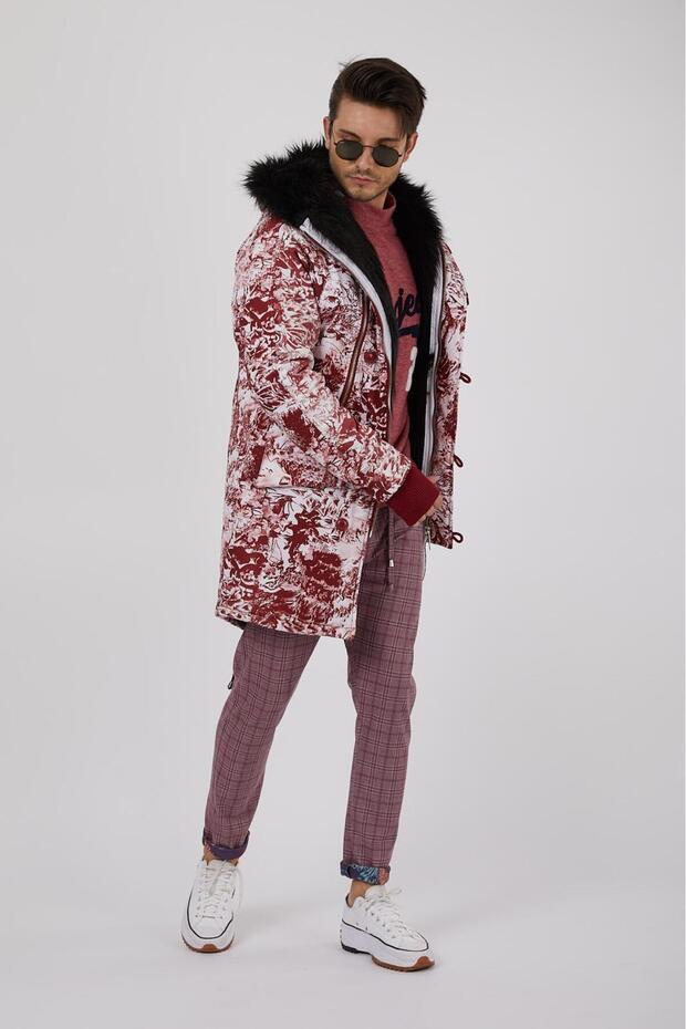 Dağ Desenli Mont - 3