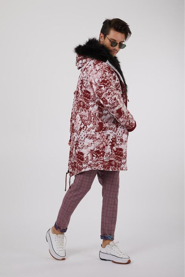 Dağ Desenli Mont - 4