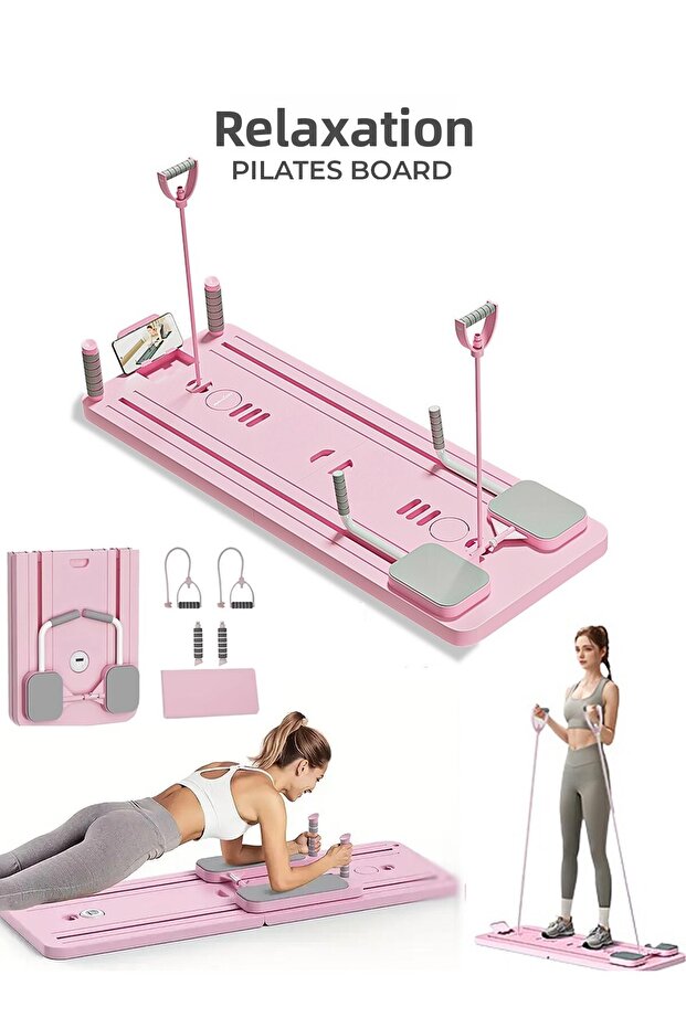 Foldable Multifunctional Pilates Reformer Board – Full Body Exercise Equipment