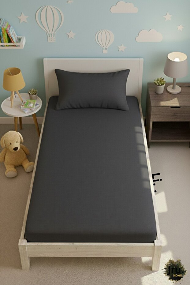 Single 100% Cotton Fitted Sheet 100X200Cm Tlac-003