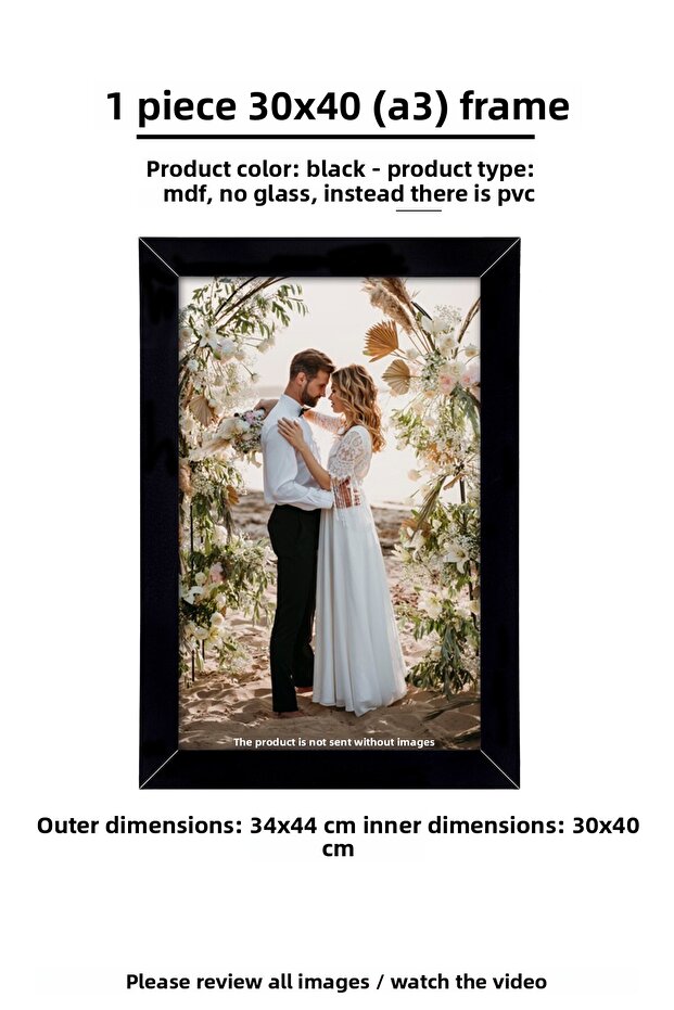 1 Piece 30X40 Frame - Mdf Frame - Photo Frame - A3 Poster Frame