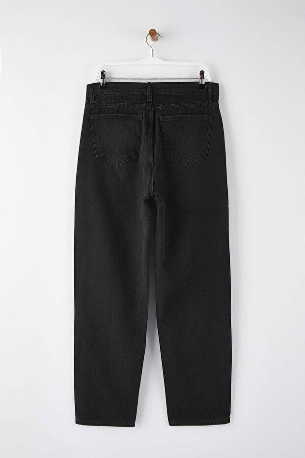 Haki Baggy Bol Kesim Jeans Kot PantolonTMNAW24JE00027 - 3
