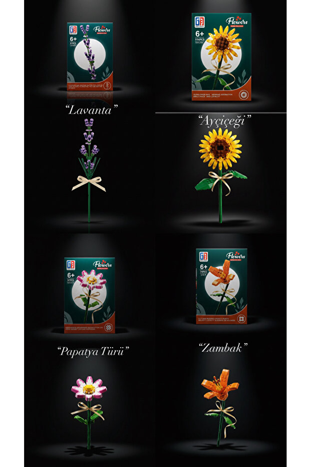 Solmayan Çiçek Yapı Oyuncak (Rastgele Gönderim) - 2