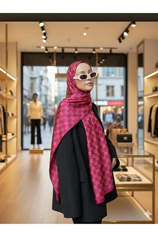 شال مزدوج الجوانب بنمط G - 1