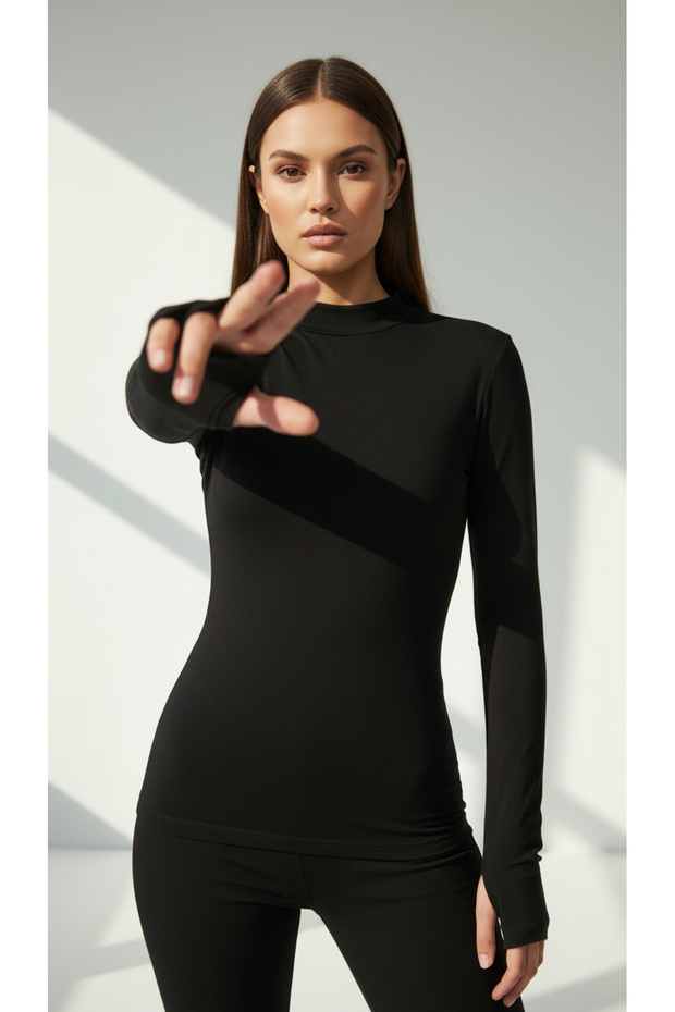 Turtleneck Blouse Body - 3