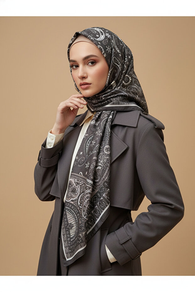 شال أنيق يومي بنمط بيزلي عرقي