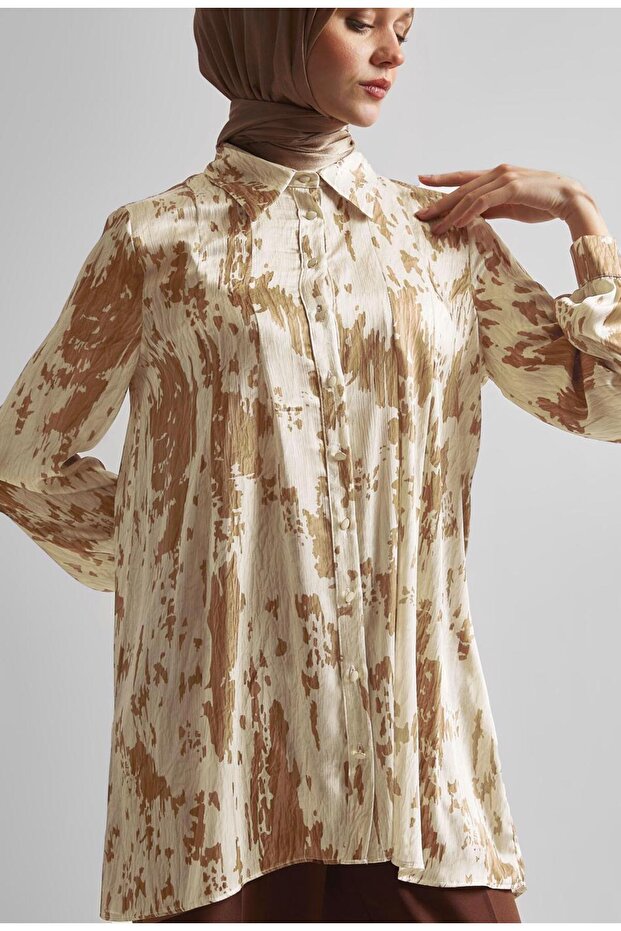 تونيك ساتان منقوش 45429 - 3