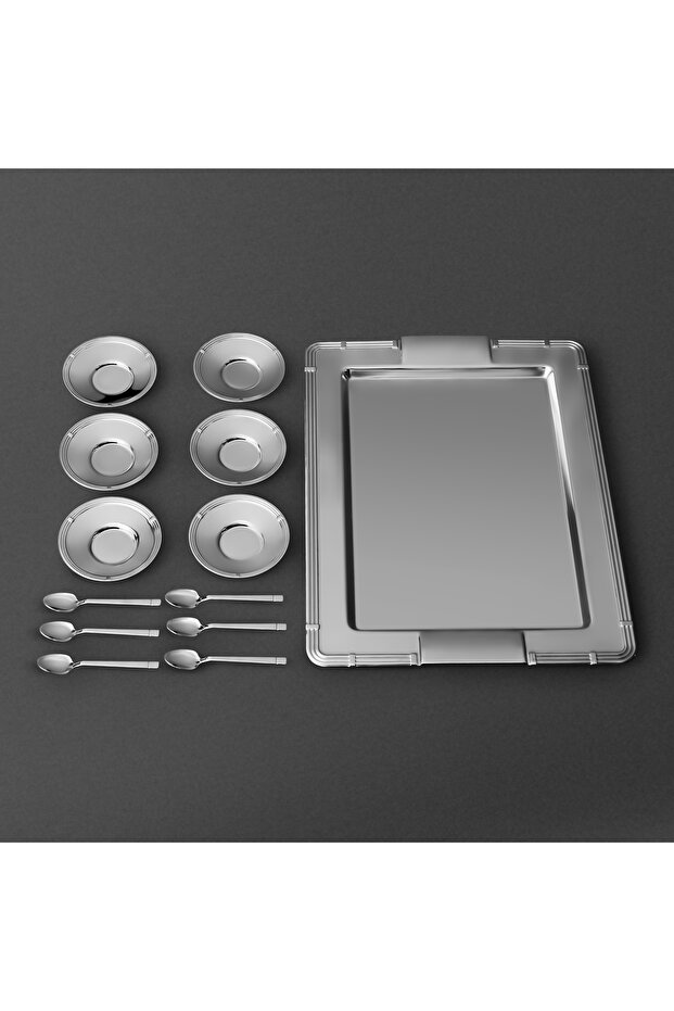 4200 Çelik Çay Seti 13 Parça - 1