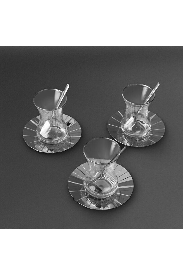 Sedna 18 Parça Çelik Çay Seti - 4