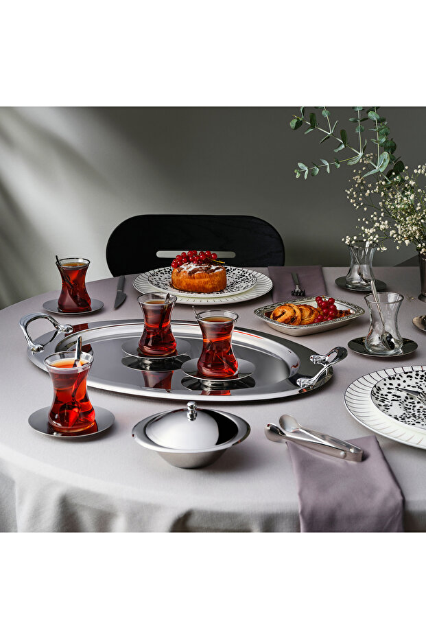 Apollo 40 Parça Çelik Çay Seti - 1