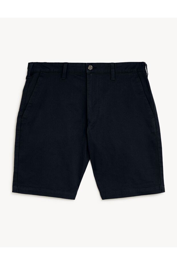 Regular Fit Chino Şort - 7