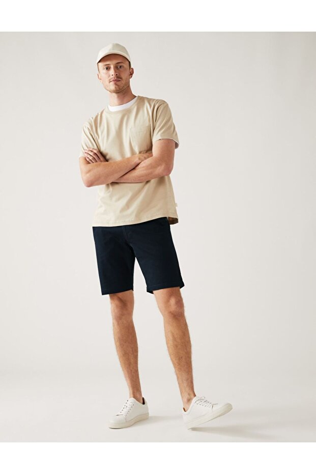 Regular Fit Chino Şort - 1