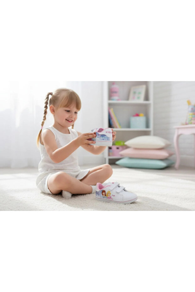 Children's Daily Princess Themed Velcro Adjustable Sneaker Sports Shoes