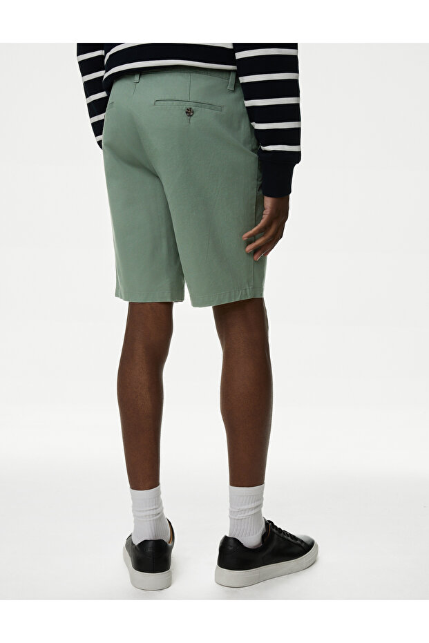 Regular Fit Chino Şort - 4