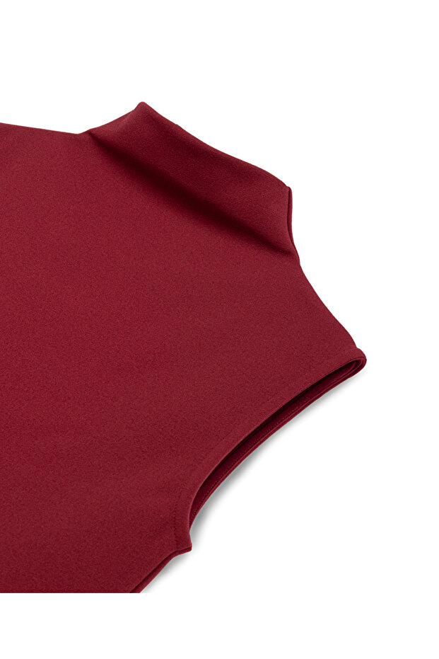 Yüksek yaka basic tişört - 4