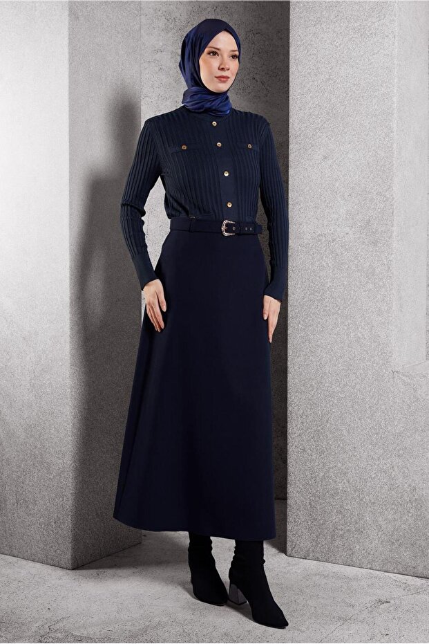 FUSTA LUNGA CU CUREA 60617 - 4