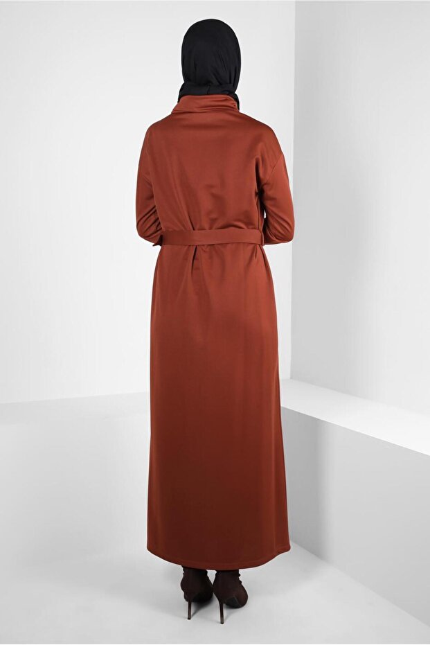 KEMERLİ ÖRME ELBİSE 44213 - 3