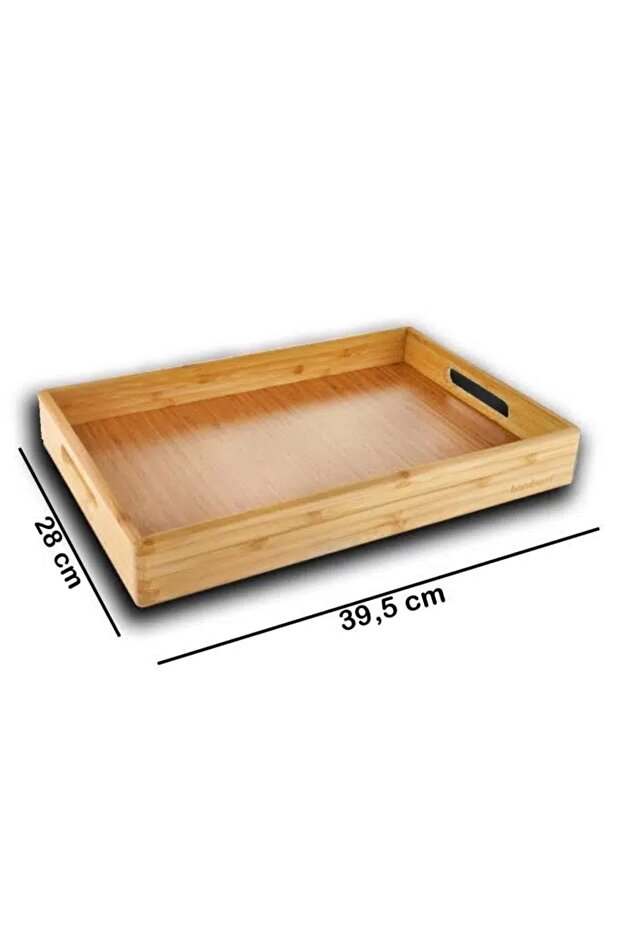 Marbella - Bambu Desenli Tepsi Orta - 5