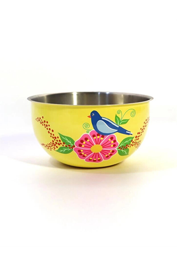 Bowl with Yellow Bird (24 cm)