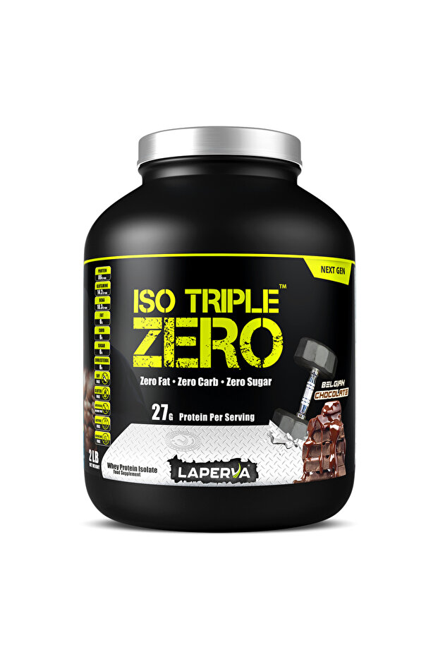 Iso Triple Zero Next Generation Whey Protein, Belgian Chocolate, 2 LB