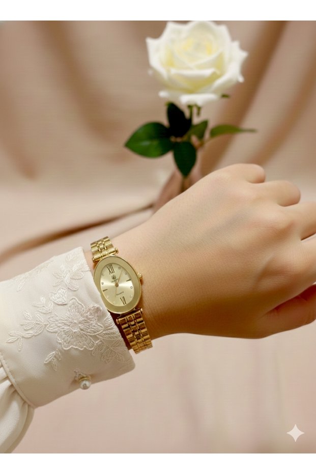Gold Color Women's Wristwatch