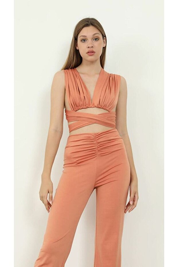 Multi-Functional Tie-Up Blouse (Standard Size) - 1