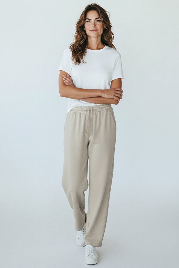 Women's Sports Pant with Elastic Waist with Pocket