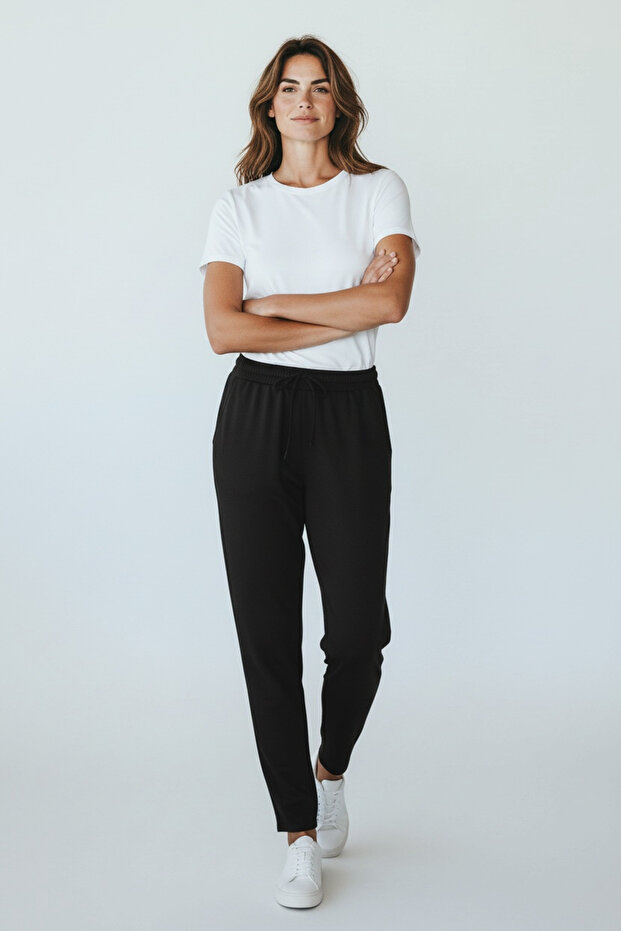 Women's Sports Pant with Elastic Waist with Pocket