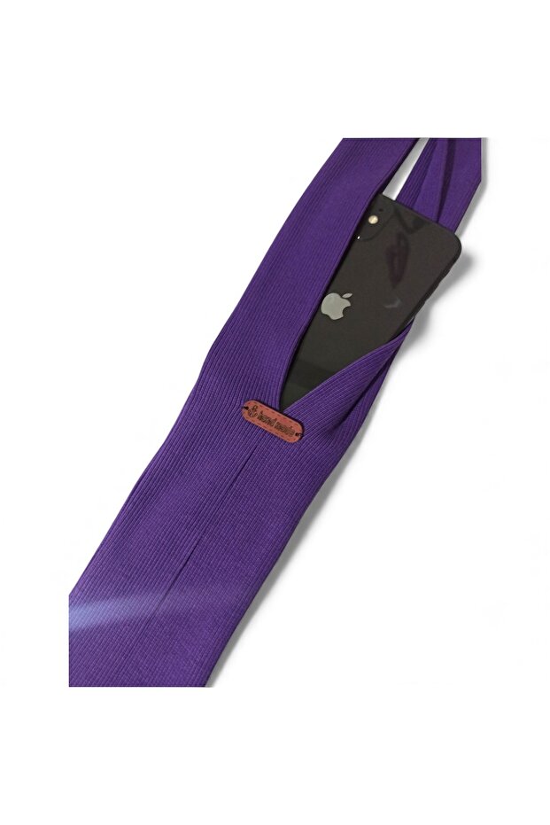 İPhone Telefon Askısı / İPhone Pocket Case Mor - 1
