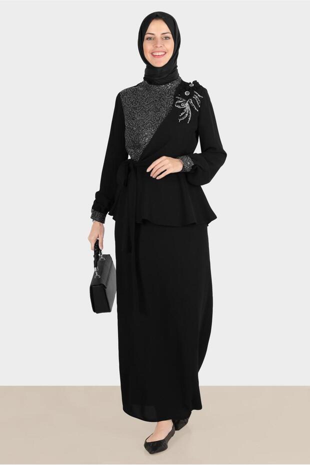 Stone Flower Double Skirt Suit 30282