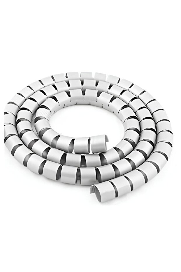Spiral Cable Duct Cable Organizer Collector Holder White 1 Meter
