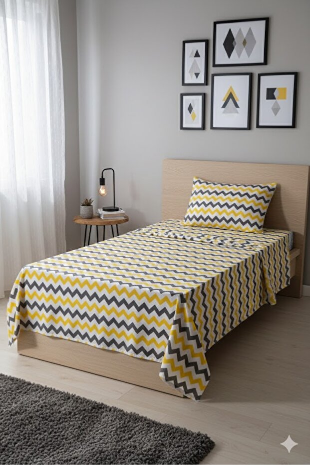 Single Elastic Unity Sheet and 1 Pillowcase - 1