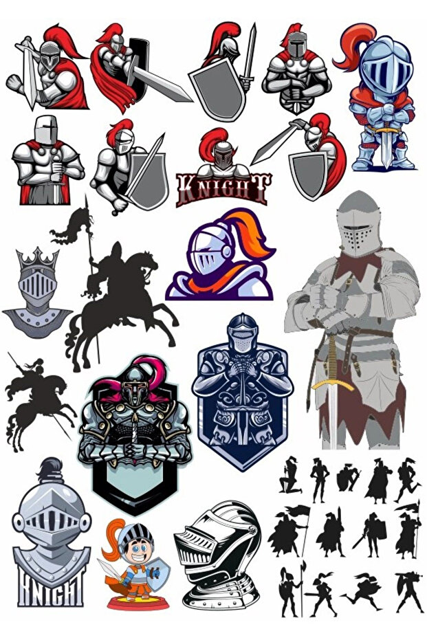 مجموعة ملصقات Knight Knight - قطعة واحدة