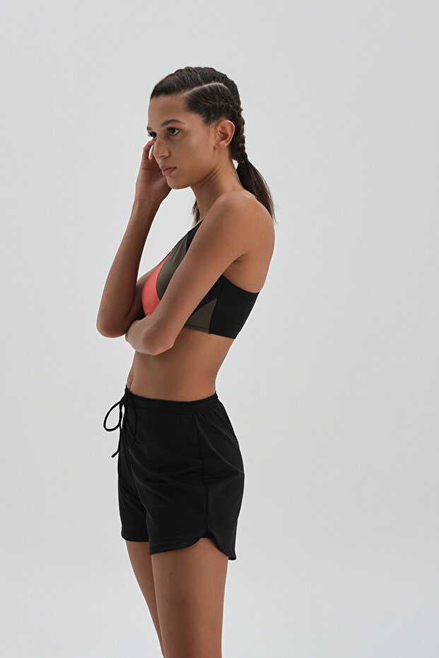 Siyah Taytlı Şort - 3