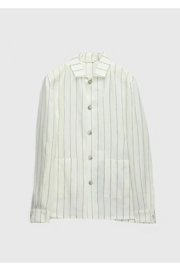 Ekru Gömlek Ceket - 8