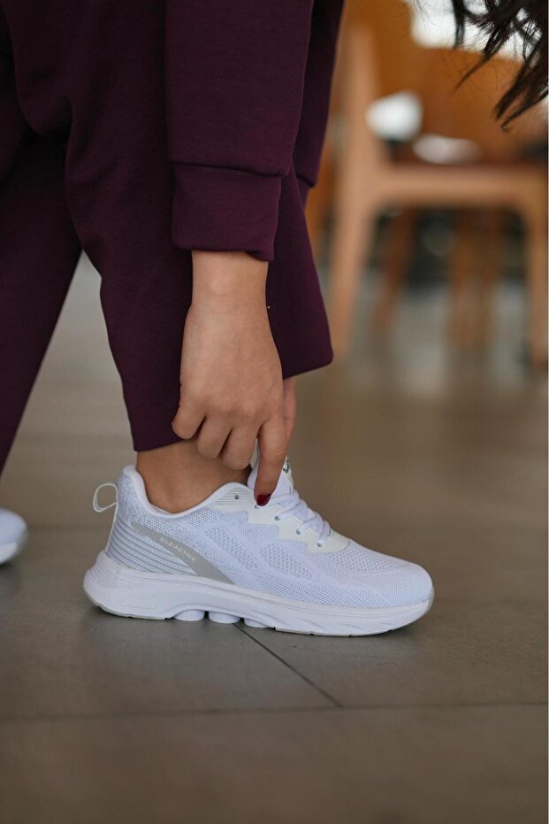 Women's White Sneaker Daily Comfortable Sports Shoes 043