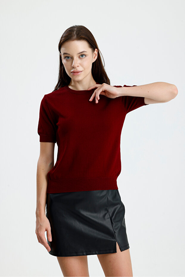 Kısa Kol Kadın Triko - 6