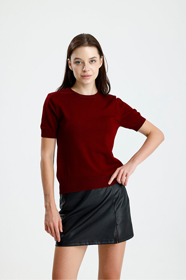 Kısa Kol Kadın Triko - 1