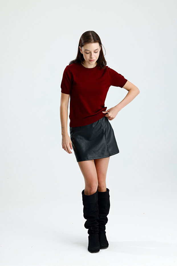 Kısa Kol Kadın Triko - 5