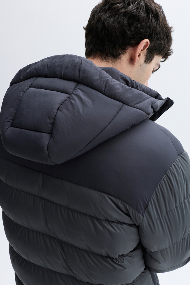 KAPÜŞONLU PUFFER MONT - 3