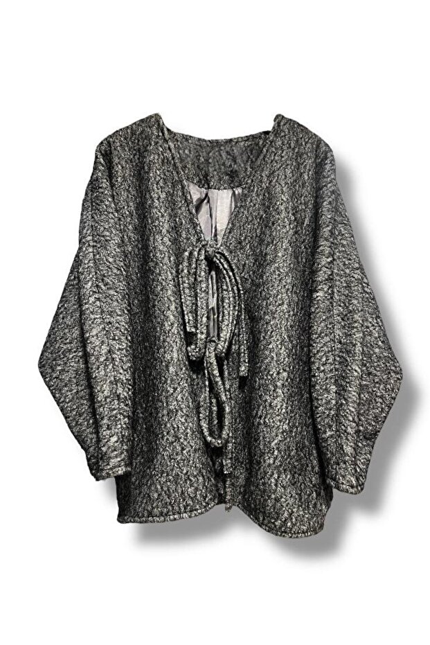 KIRÇILLI ÖNDEN BAĞLAMALI CEKET - 3